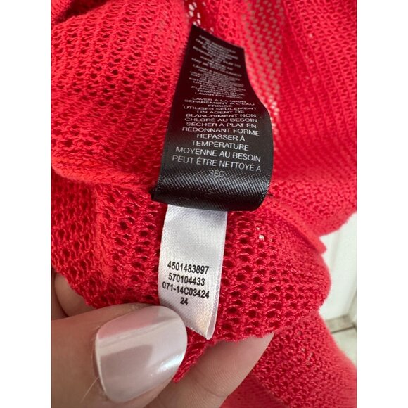 Chico's Travelers Collection Coral Knit Lightweight Sweater Size 1 (Medium) - Picture 6 of 8